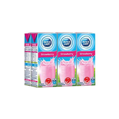 Dutch Lady UHT Strawberry 200ml x 6 x 4