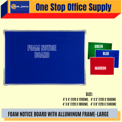 COLOUR FOAM NOTICE BOARD - GREEN COLOUR ( 1' x 2' ) MEDIUM SIZE