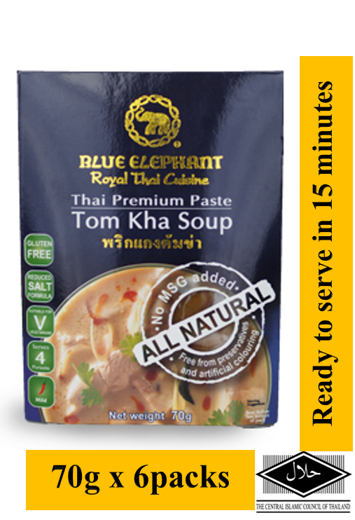 BLUE ELEPHANT TOM KHA PASTE 70G X 6