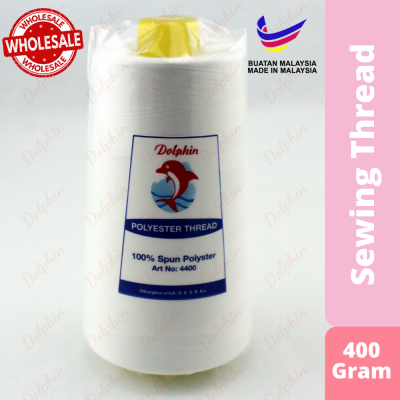 Dolphin Sewing Thread 400 Gram WHITE