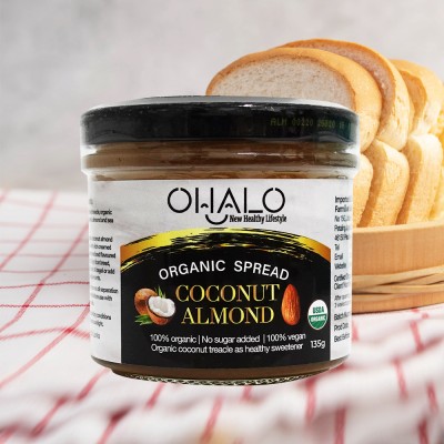 OHALO ORGANIC COCONUT ALMOND SPREAD 135G