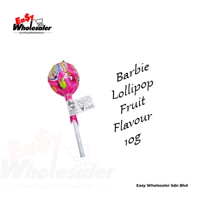 BARBIE LOLLIPOP FRUIT FLAVOUR WITH SURPRISE