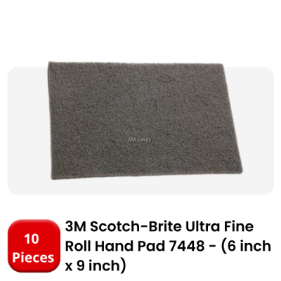 3M SCOTCH-BRITE 7448 ULTRA FINE ROLL HAND PAD (6' X 9') (10 PIECES per CASE)