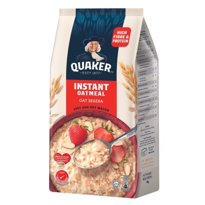 QUAKER INSTANT FOIL 1KG x 12