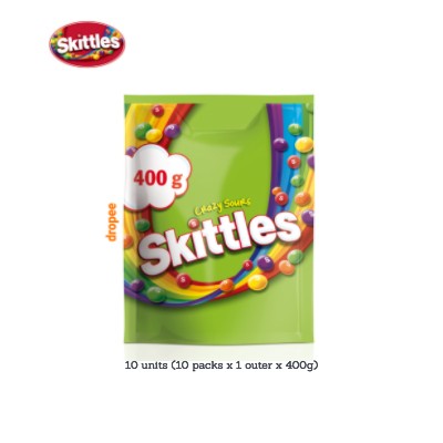 SKITTLES Crazy Sour 400g (10 Units Per Carton)