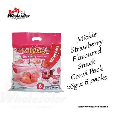 MICKIE STRAWBERRY CONVI PACK (26GMS X 6PKTS)