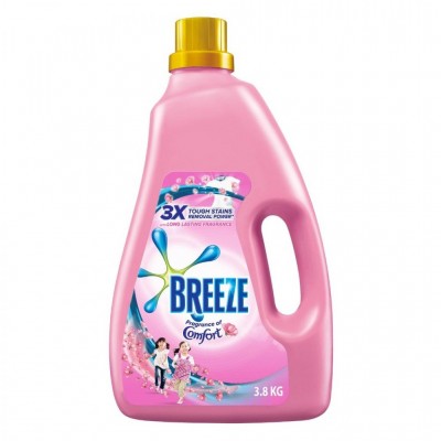 BREEZE FRAGRANT OF COMFORT LIQUID DETERGENT 4 X 3.6KG