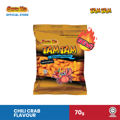 SNEK KU TAM TAM CHILI CRAB FLAVOURED SNACK 10 x 70g