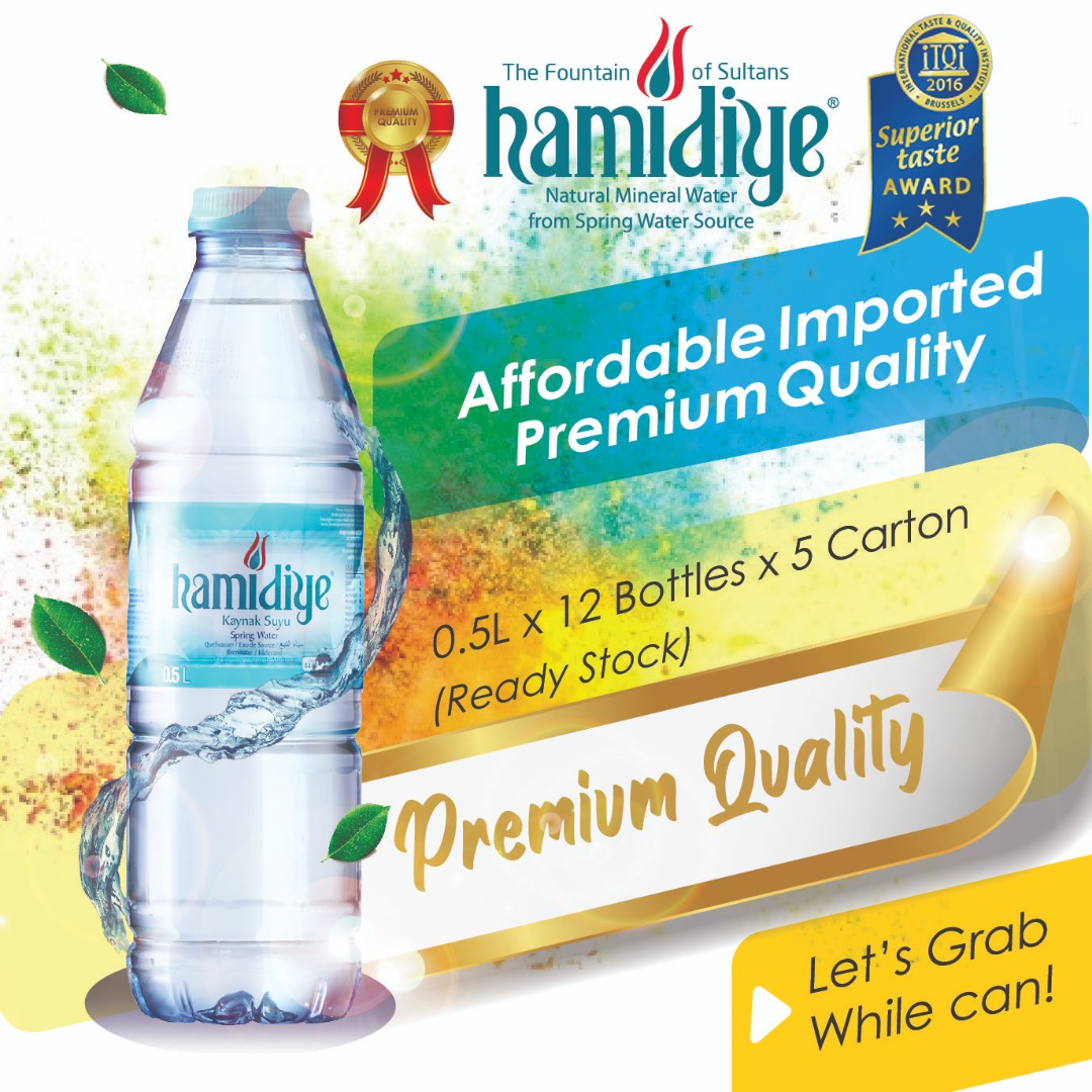 Hamidiye Spring Water [0.5L x 12 Bottle x 5 Carton]