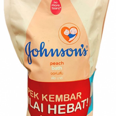 JOHNSON'S PEACH BATH 600ML REFILL TP