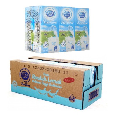 DUTCH LADY Pure Farm UHT Fresh Milk (1L x 12) (12 Units Per Carton) [KLANG VALLEY ONLY]