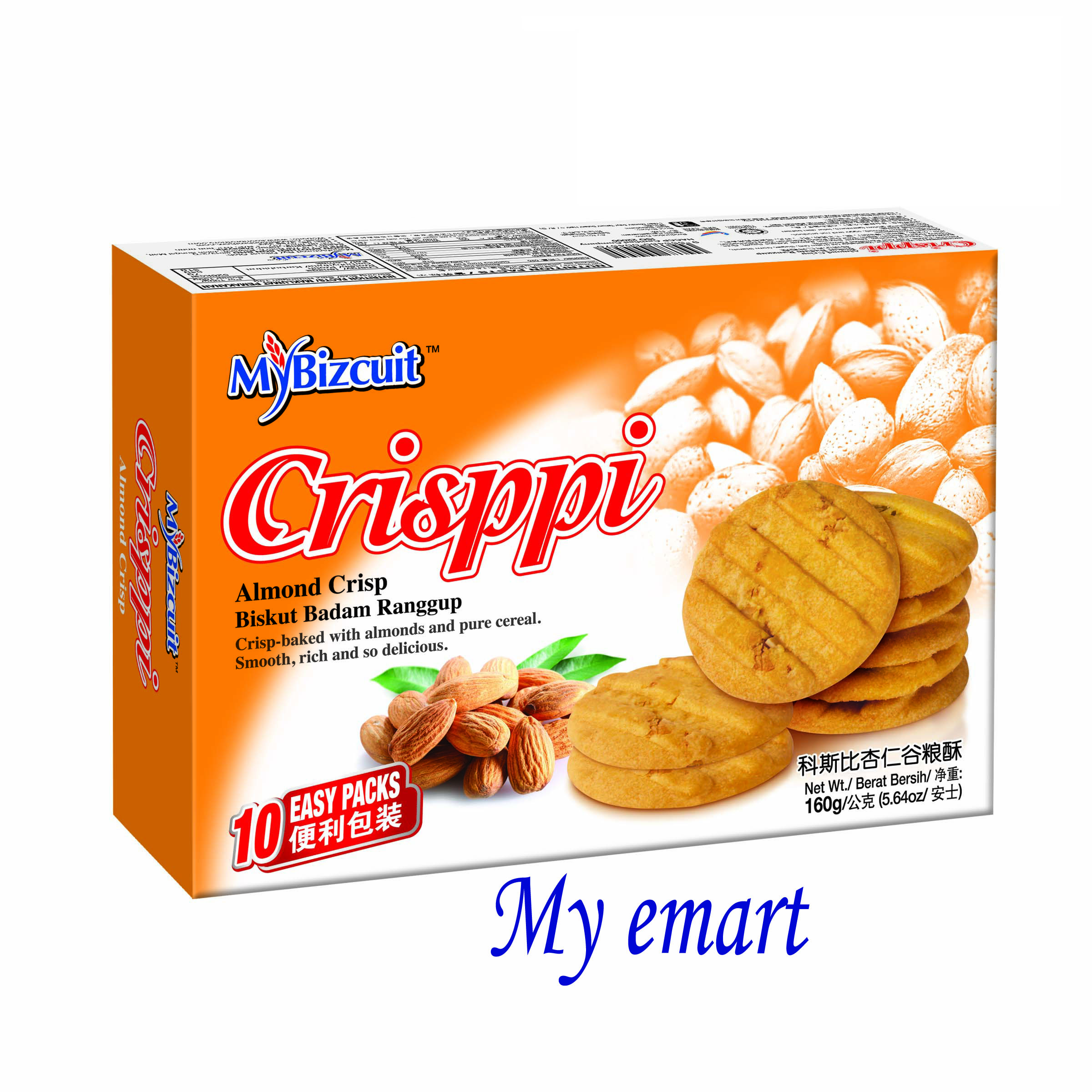 PBOX 08 CRISPPI ALMOND CRISP (160 g Per Unit)