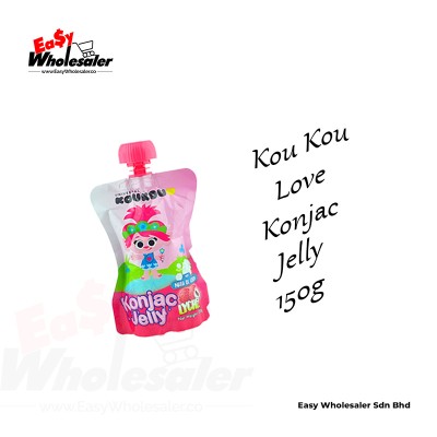 KOUKOU LOVE KONJAC JELLY WITH NATA DE COCO - LYCHEE AND PEACH