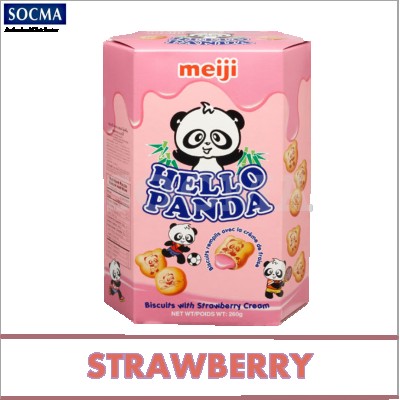 MEIJI HELLO PANDA STRAWBERYY 8X260G (8 Units Per Carton)