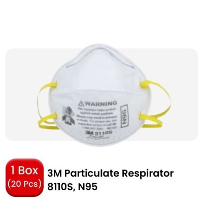 3M 8110S N95 PARTICULATE RESPIRATOR (20 PIECES per BOX)