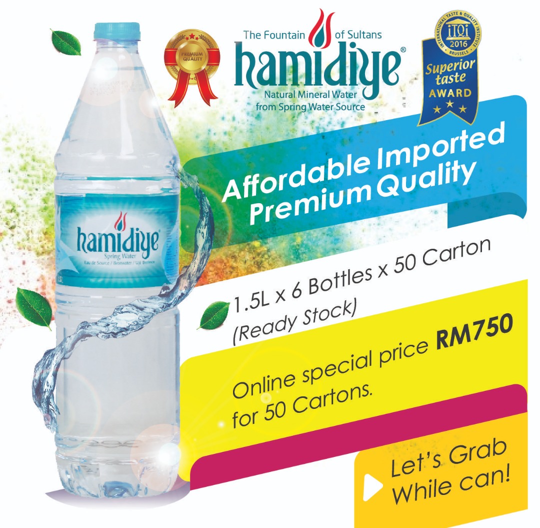 Hamidiye Spring Water [1.5L x 6 Bottles x 50Carton]