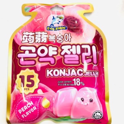 DOLPHIN (KONJAC) JELLY 20GM (15s) PEACH x 24