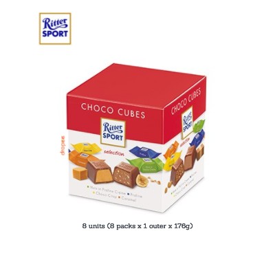 RITTER SPORT Cubes Classic 176g (8 Units Per Carton)