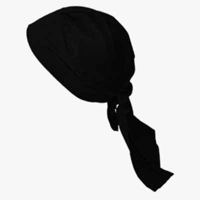 Japanese Chef Hat Full Black CH001B