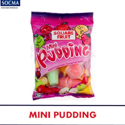 SQUARE FRUIT MINI PUDDING 24X18X17G (24 Units Per Carton)