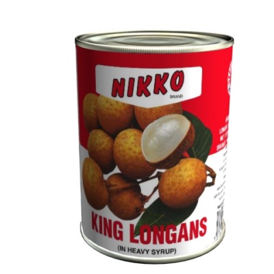 NIKKO KING LONGANS IN HEAVY SYRUP 565g