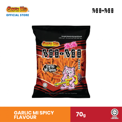 SNEK KU MIMI Garlic Mi Spicy 10 x 70g