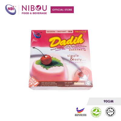 Nibou (NBI) DADIH Instant Soya Fruits Bandung Rose Pudding Powder (90gm X 24)