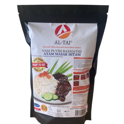 Nasi Putih Basmathi Ayam Masak Hitam (300g)