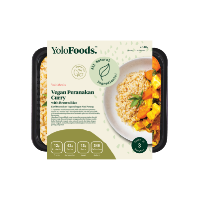 Vegan Peranakan Curry With Brown Rice - REGULAR (340 G)