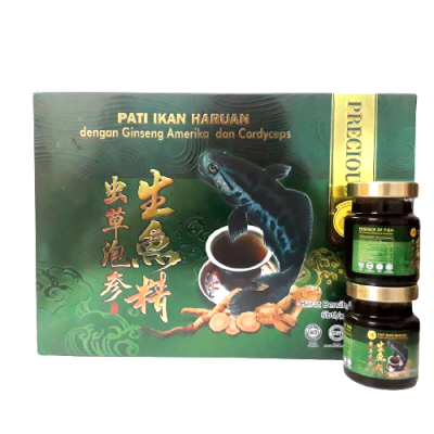 Pati Ikan Haruan Dengan Ginseng Amerika & Cordyceps 70g 6 BOX x 6botol