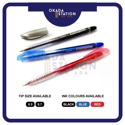 FABER CASTELL WINBALL PEN - 0.7MM ( RED COLOUR 30'S ) WHOLESALE