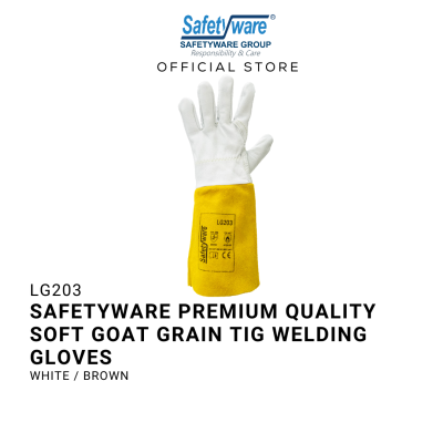 SAFETYWARE PREMIUM QUALITY SOFT GOAT GRAIN TIG WELDING GLOVES Sarung Tangan Kerja 1 pair