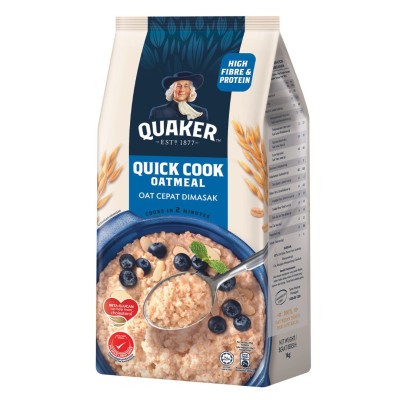 QUAKER QUICK COOK FOIL 1KG x 12