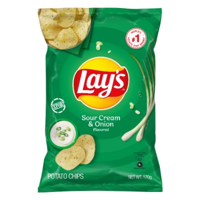 LAY'S SOUR CREAM & ONION 170G x 15