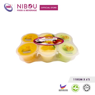 Nibou (NBI) Soya Fruits with Layer Jelly Assorted 2 (110gm x 6's x 16)