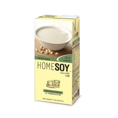 HOMESOY ORIGINAL SOYA MILK LESS SUGAR 1 litre [KLANG VALLEY ONLY]