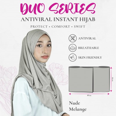 Duo Series Antiviral Instant Hijab - One Size