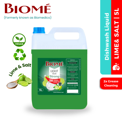 [Carton 4x5L] Biome Dishwash Liquid 5L  Lime & Mineral Salt