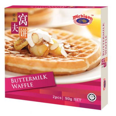 Michigan Buttermilk Waffle 90g x 2 pcs x 16 Box( Frozen )