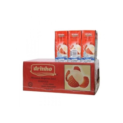 DRINHO Lychee 24 x 250 ml Drink Minuman [KLANG VALLEY ONLY]