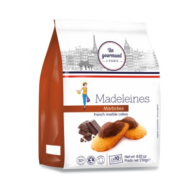 Un Gourmand Madeleines Marble 250g x 6