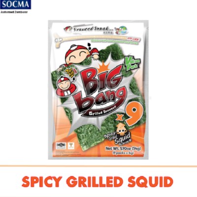 TAO KAE NOI BIG BANG GRILLED SQUID 50G 6X6X50G (36 Units Per Carton)