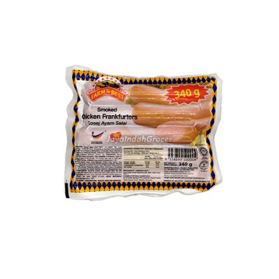 FARM'S BEST SMOKED CHICKEN FRANKFURTERS 340g