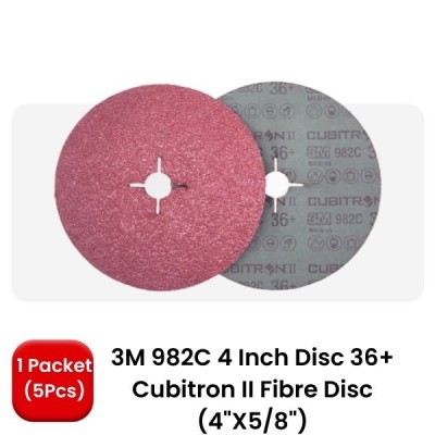 3M 982C CUBITRON II FIBRE DISC 36+ -(4' X 5,8') (5 PIECES per PACK)