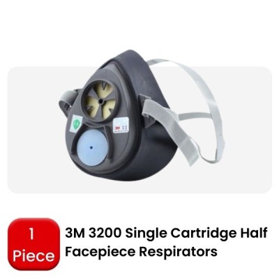 3M 3200 SINGLE CARTRIDGE HALF-FACEPIECE RESPIRATOR (MEDIUM or LARGE)