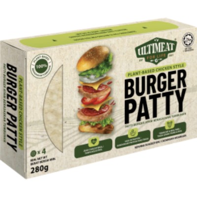 Ultimeat Vegan Burger Patty 280g x 20 (KLANG VALLEY ONLY)