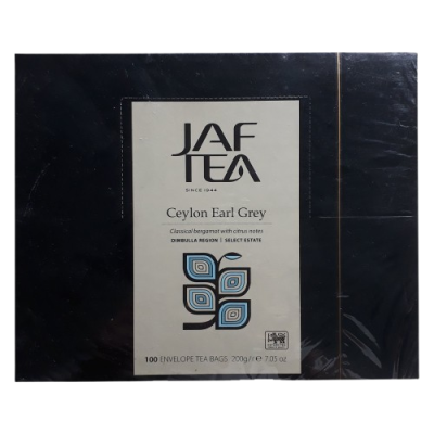 JAF TEA Ceylon Earl Grey 100's box