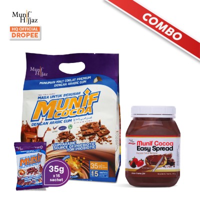 Munif Cocoa Combo Pouch Bag + Easy Spread