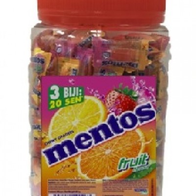 MENTOS PILLOW PACK JAR FRUIT (6 UNIT PER CARTON)