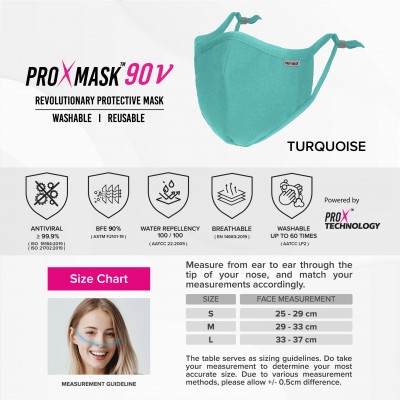 PROXMASK 90V Antiviral Reusable Face Mask - L Size